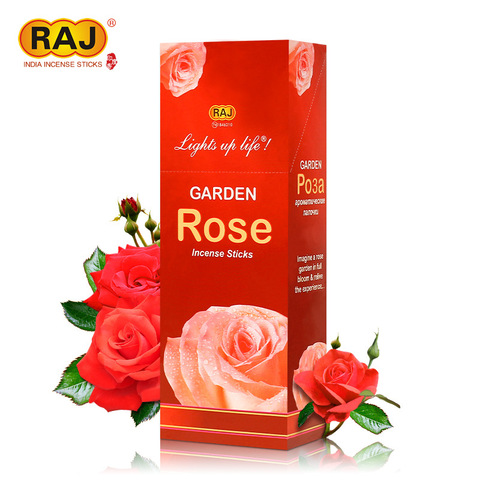 049印度香ROSE印度正品香薰熏香料RAJ原装进口线香玫瑰手工花