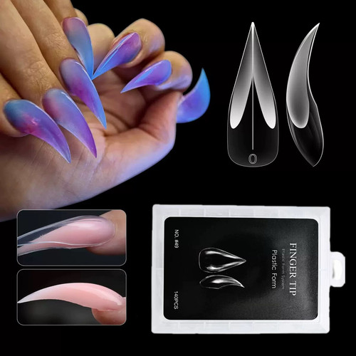 敖闰裂空爪 龙爪甲模 猫爪 美甲专用甲模 辣妹超长超夸张免纸托