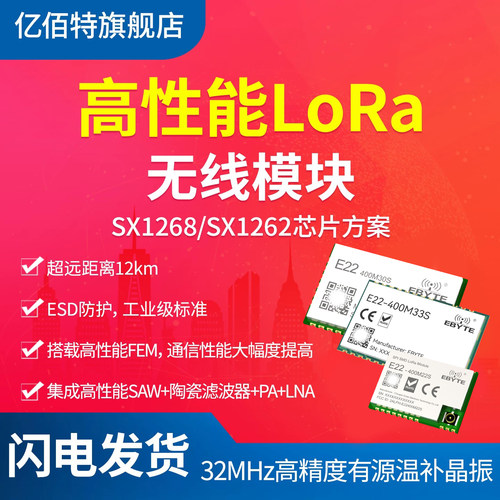 LoRa扩频无线模块SX1268/62芯片