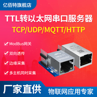 TTL/UART转以太网模块串口转网口