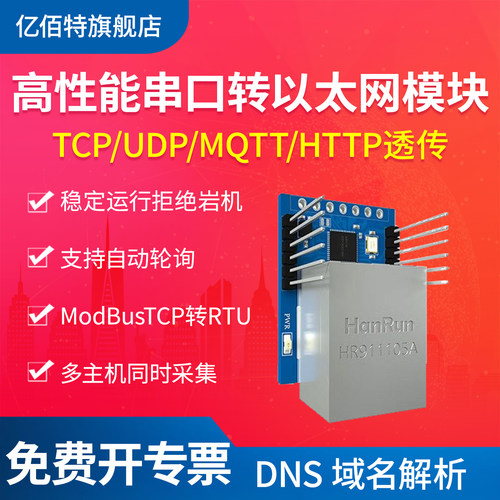 亿佰特TTL串口转以太网模块