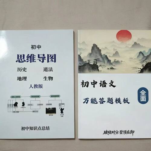 初中语文万能答题模版初中小四门知识点总结万能答题复习笔记本