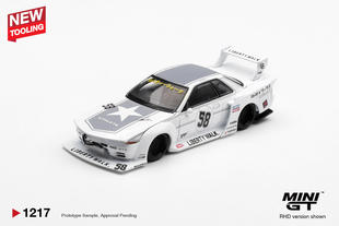 预售 MINIGT 1217 R32 合金汽车模型 LBKW 日产Nissan