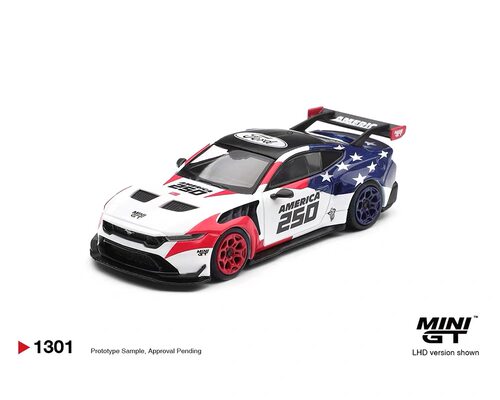 [V的预售]MINIGT 1:64 #1301 福特野马GTD 250周年 合金汽车模型