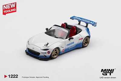 [V的预售]MINIGT 1:64 #1222 马自达MX5 Pandem IMSA合金汽车模型