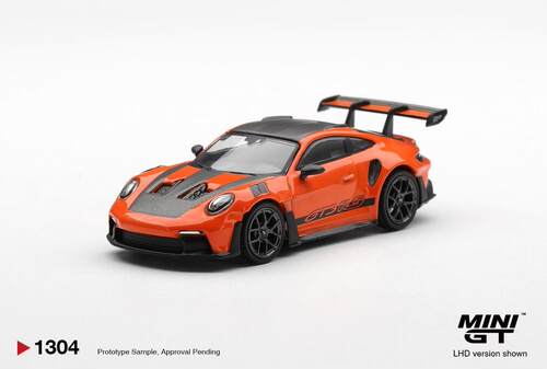 [V的预售]MINIGT #1304 1:64 保时捷911 992 gt3rs 合金汽车模型