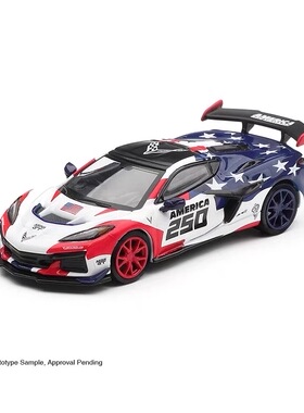 [V的预售]MINIGT 1:64 #1302 克尔维特 ZR1 250周年 合金汽车模型