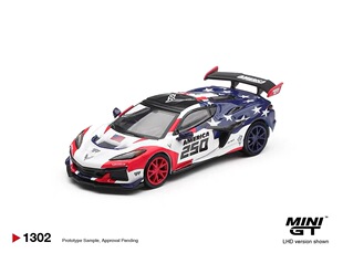[V的预售]MINIGT 1:64 #1302 克尔维特 ZR1 250周年 合金汽车模型