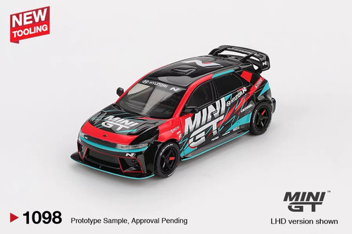[V的现货]MINIGT 1:64 #1098 现代 Hyundai 5N 合金汽车模型