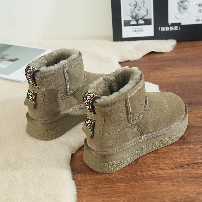 全羊毛内里厚底雪地靴