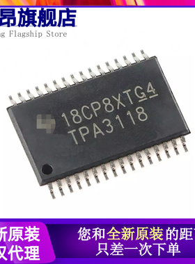 原装正品 TPA3118D2DAPR HTSSOP-32 单声道D类音频放大器IC芯片