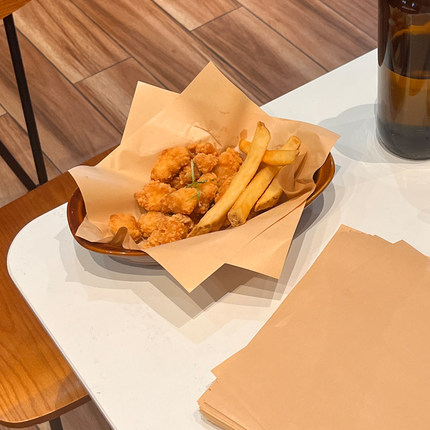 一次性烤盘家用食品防油纸小吃薯条垫纸食物专用吸油纸餐盘托盘纸