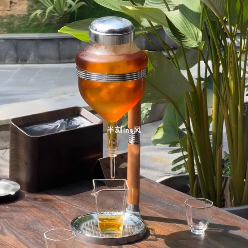 日料店同款清酒酒具冰酒壶冷酒器顶针滴漏式温酒壶龙头红酒醒酒器