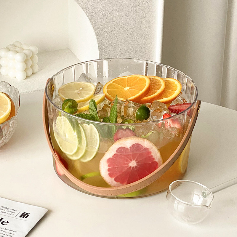 大容量手提网红水果桶夏天户外野餐透明塑料果篮冰块桶果茶饮料桶,餐饮具,果盆/果盘/果篮,淘宝优惠券,粉丝福利购,淘宝优惠卷