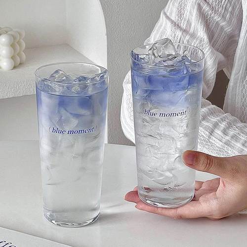 超薄斜身调酒玻璃杯子简约