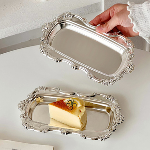 北欧ins复古蛋糕盘甜品台冷餐茶歇摆台小托盘首饰蜡烛香薰收纳盘