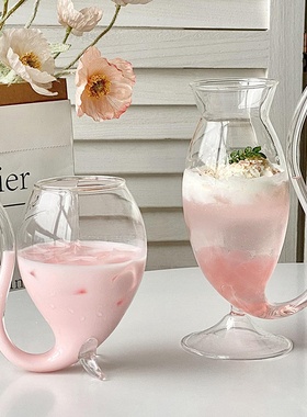 ins吸血鬼杯创意搞怪玻璃杯个性异形吸管杯分子鸡尾酒杯饮料杯子