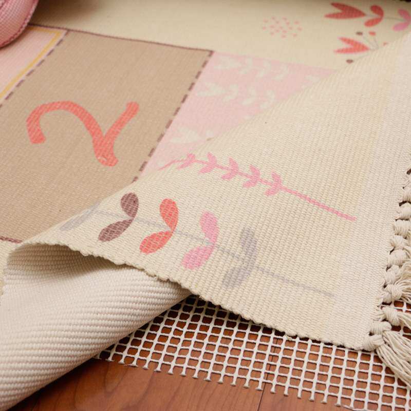 儿童房间卧室地毯女孩男孩床边毯满铺可爱长方形棉编织地垫可机洗|ruв категории домашний ткань, ковер - от Buy2taobao.com для оказания профессиональной услуги покупки агента Taobao