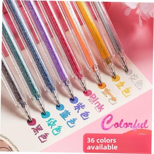 Glitter gel pen color gel pens shiny fairy fantasy