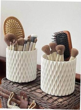 Rotate makeup brush organizer.Desktop storage box Multifunct