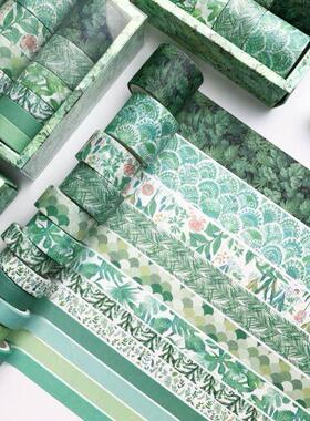 5Pcs/Set Grid Washi Tape Cute Decorative Adhesive Tape纸胶带