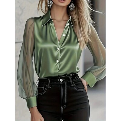 Autumn new light luxury high-end long-sleeved versatile age-