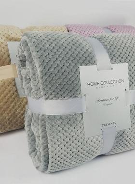 Flannel Fleece Sofa Throw Soft Travel Blanket Warm Bedspread