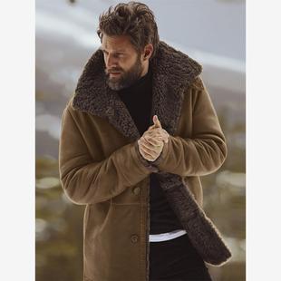 Autumn Winter New Fur Men's Coat Thickened Jacket Outerwear