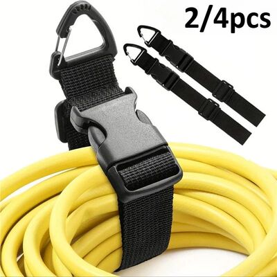 2/4pcs 45cm Adjustable Buckle Wire Manager Nylon Heavy Cord
