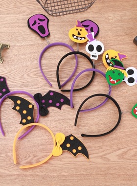 Halloween headbands Children's party skeleton headband decor