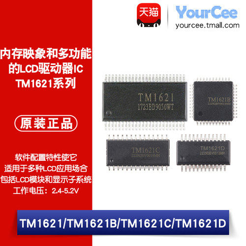 TM1621/B/C/DLCD驱动器芯片IC