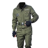 Осенний хлопковый износостойкий камуфляжный дорожный джинсовый комбинезон