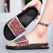 男士 脚肿宽肥可调节魔术贴拇指外翻脚背高厚受伤脚穿软底防滑 拖鞋