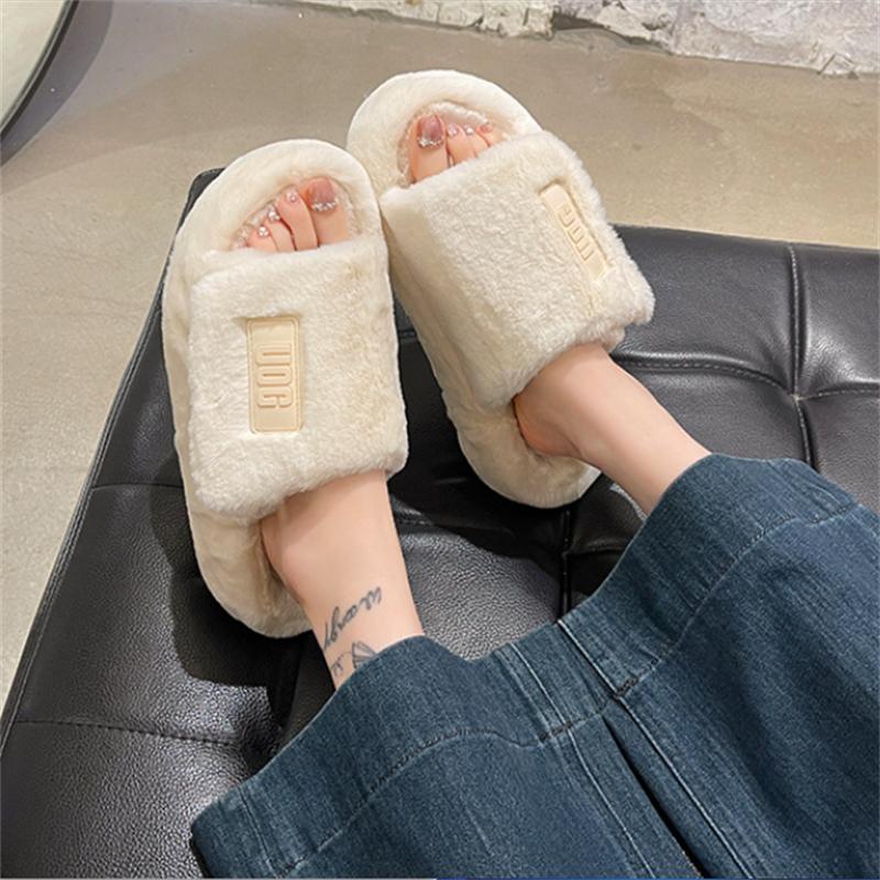 赵露思同款毛毛拖鞋防滑舒适百搭