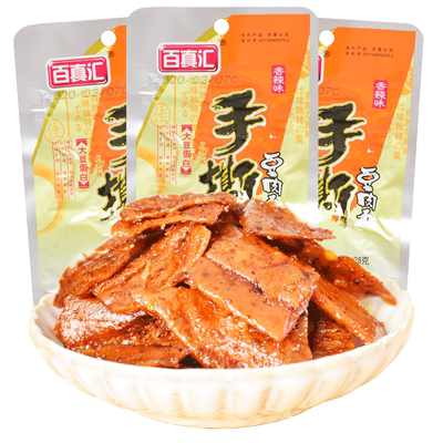 百真汇手撕豆干麻辣豆腐干零食