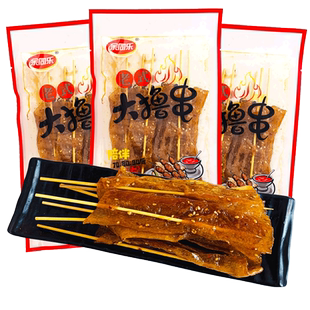 余同乐老式大撸串儿时怀旧大辣串辣条甜辣豆皮大辣片休闲零食小吃