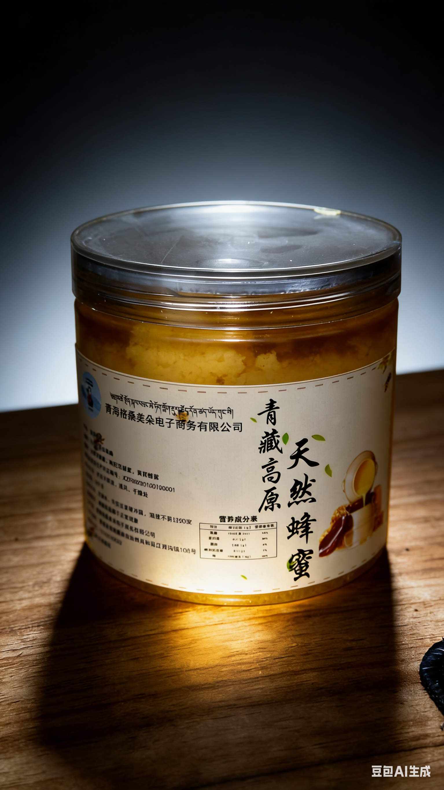 高原百花蜂蜜500g（送一罐黑枸杞）