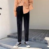 加厚萝卜女卫裤 2025秋冬款 子 宽松小脚九分休闲高腰显瘦长裤 哈伦裤