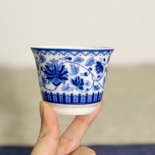 德化主人杯75ml仿古家用喝茶杯品茗杯功夫茶具茶杯办公室一人专用