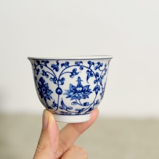 德化主人杯75ml仿古家用喝茶杯品茗杯功夫茶具茶杯办公室一人专用