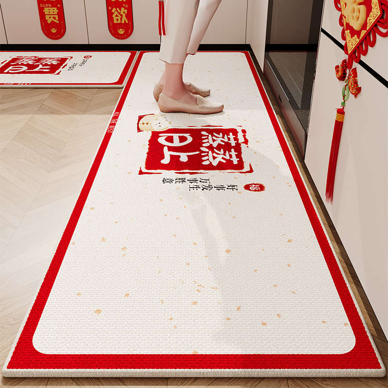 厨房防潮地垫大面积耐脏地毯吸水