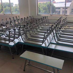 服装厂专用缝纫机凳子椅子车工长凳工业铁凳制衣员工长条凳板凳