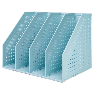 得力可折叠文件框桌面文件架办公室分层档案合同文件夹可拉伸书夹多层桌上桌面整理神器简易资料置物架伸缩