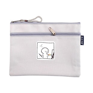 a5文件袋A4资料袋小学生拉链装试卷的产检收纳袋学生用多功能孕检袋孕妇便携补课学习少女心简约韩版卡通可爱