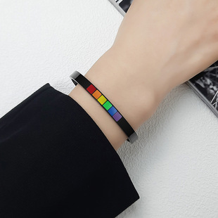SG freedom 6色手环彩虹气质轻奢同闺蜜情侣le小众个性设计感手链