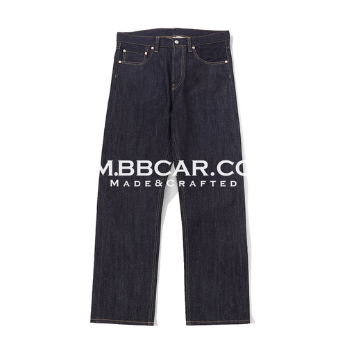 Mbbcar窄幅赤耳丹宁美式复古直筒