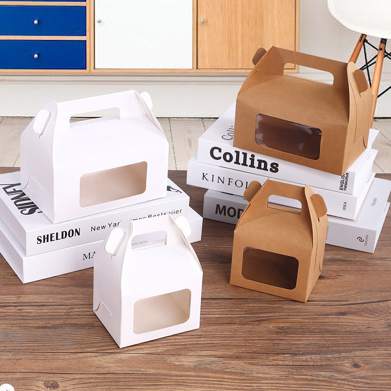 开窗手提西点盒烘焙包装慕斯蛋挞盒手工牛轧糖食品外卖蛋糕打包盒,厨房/烹饪用具,点心包装盒/包装袋,淘宝优惠券,粉丝福利购,淘宝优惠卷