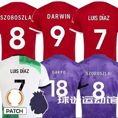 23-24 English Premier League Red Home and Away Team Jerseys Nunez Salah Soccer Jersey Shirt
