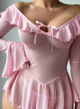 Sexy lingerie, see through mesh dress, seductive lingerie