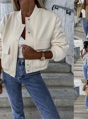 Autumn winter Jacket with big pockets Casual women coat 外套